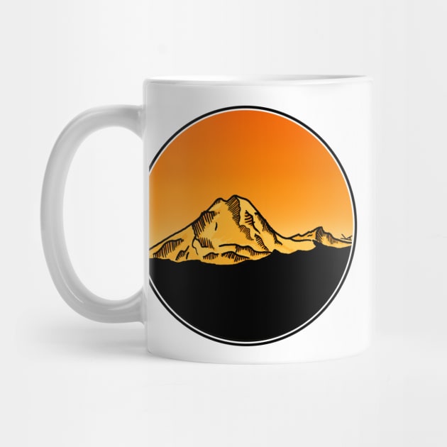 Mt. Baker at Sunset by FernheartDesign